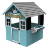 Детска дървена къща за играс кухня 110×103×137 см