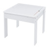 Двустранна детска маса с 2 столчета от дърво White/Grey