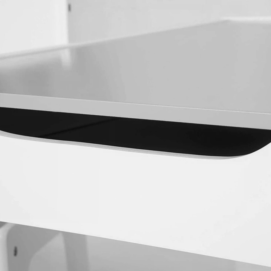Двустранна детска маса със столчета 2 в 1 White/Grey