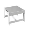 Двустранна детска маса със столчета 2 в 1 White/Grey