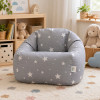Детски пуф барбарон Little Stars сив 100% памук 55x44x55 см