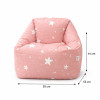 Детски пуф барбарон Little Stars 100% памук 55x44x55 см