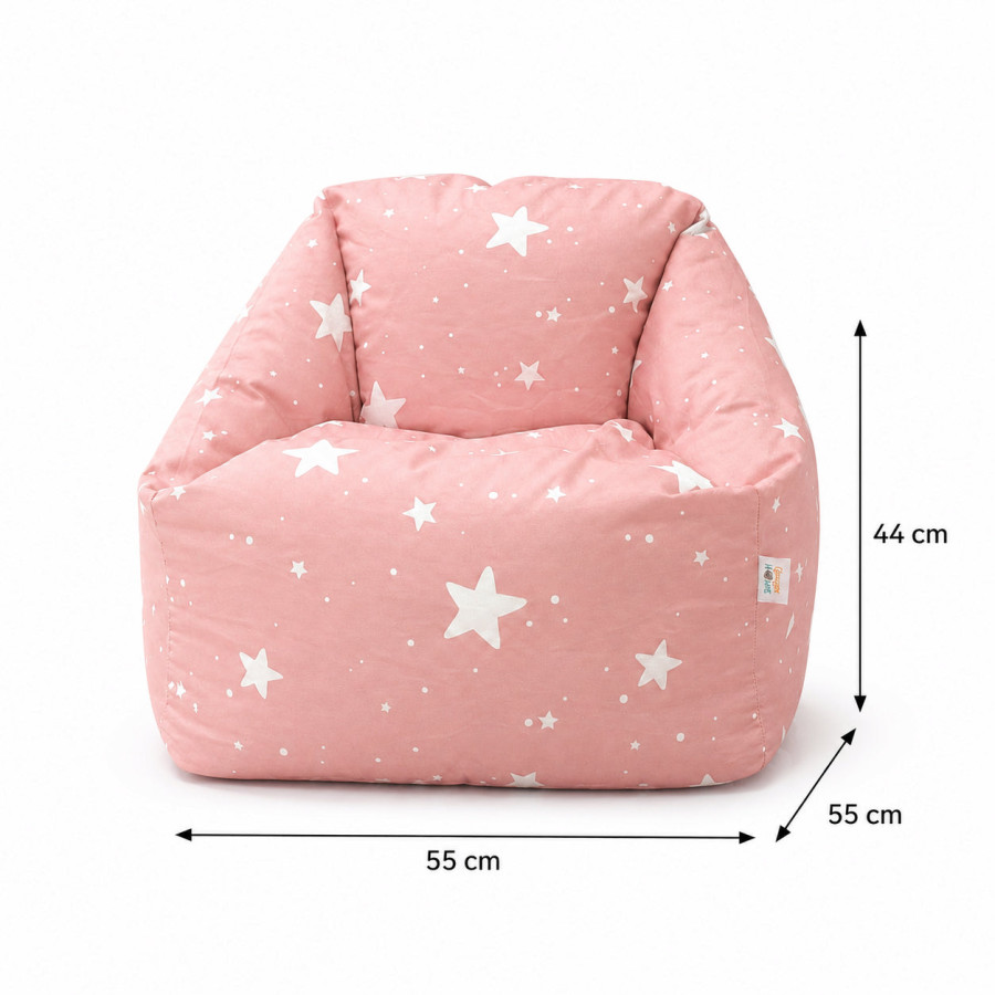 Детски пуф барбарон Little Stars 100% памук 55x44x55 см