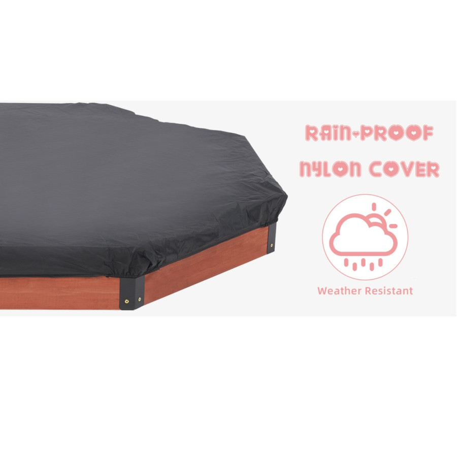 Голям детски пясъчник Ginger Home 199х199х23 см