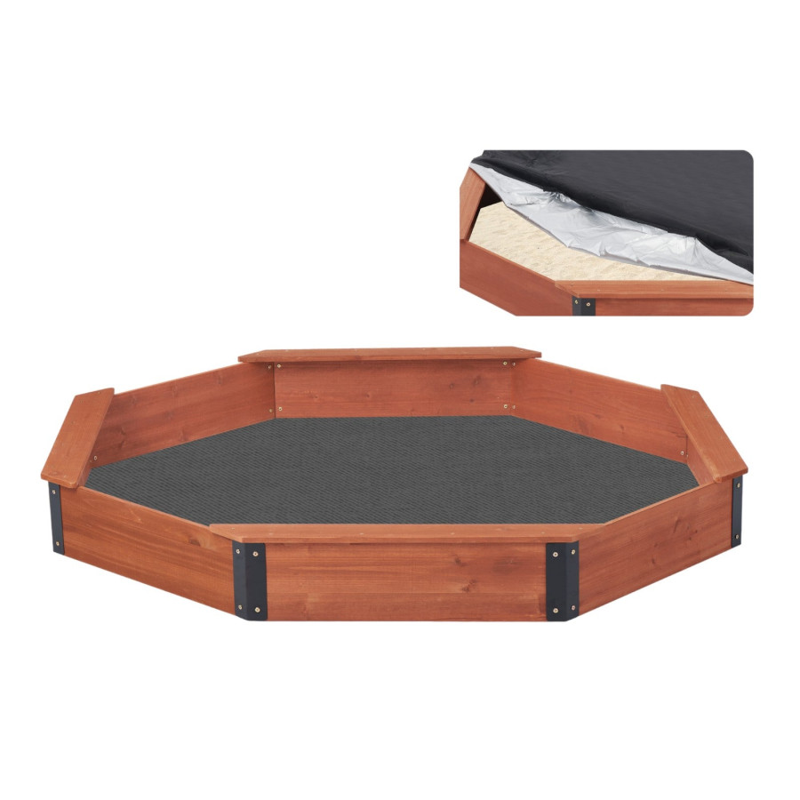 Голям детски пясъчник Ginger Home 199х199х23 см