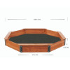 Голям детски пясъчник Ginger Home 199х199х23 см