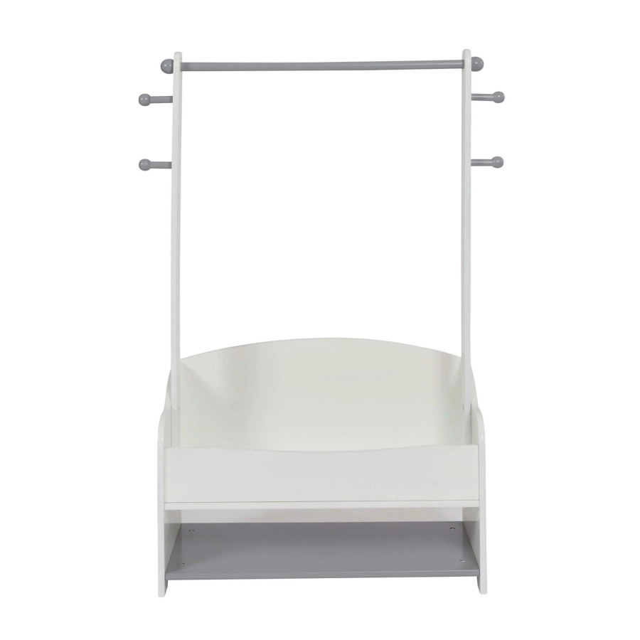 Дървена стойка за детски дрехи White and Grey