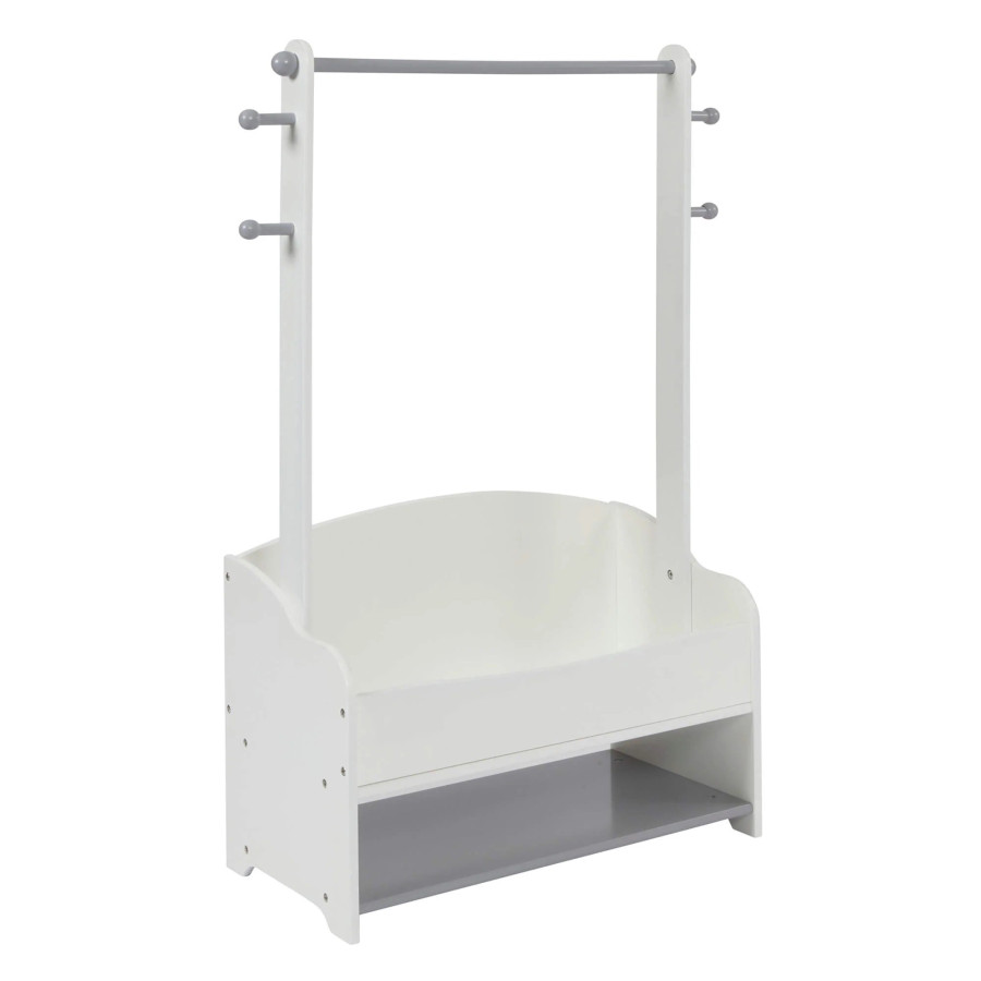 Дървена стойка за детски дрехи White and Grey
