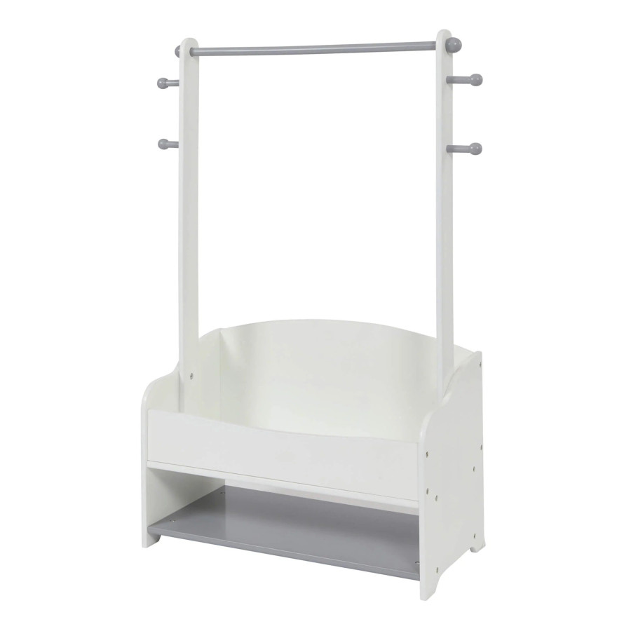 Дървена стойка за детски дрехи White and Grey
