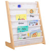 Детска дървена етажерка за книги с 6 рафта