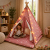 Детска палатка Little Stars розова със звезди 120x120x160 см