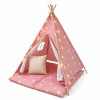 Детска палатка Little Stars розова със звезди 120x120x160 см