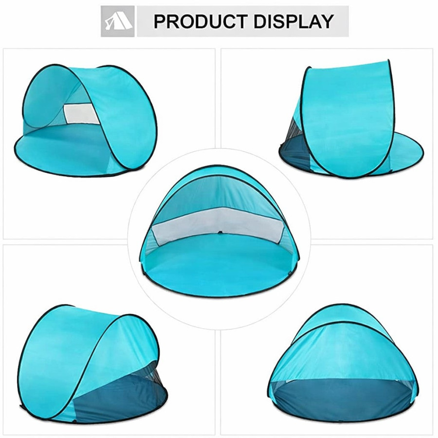 Детска сгъваема Pop-Up палатка за игра с UV защита 50+ кръгла 150×150×90 см