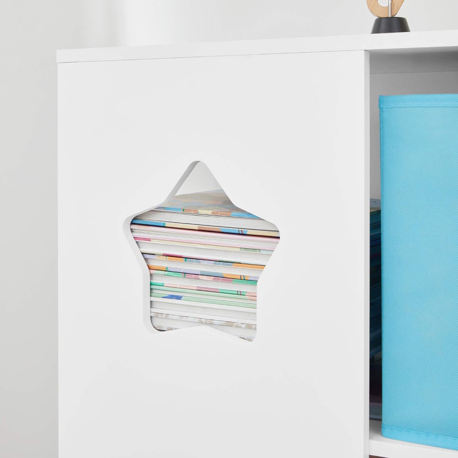 Детски цветен органайзер за съхранение с кутии и рафтове