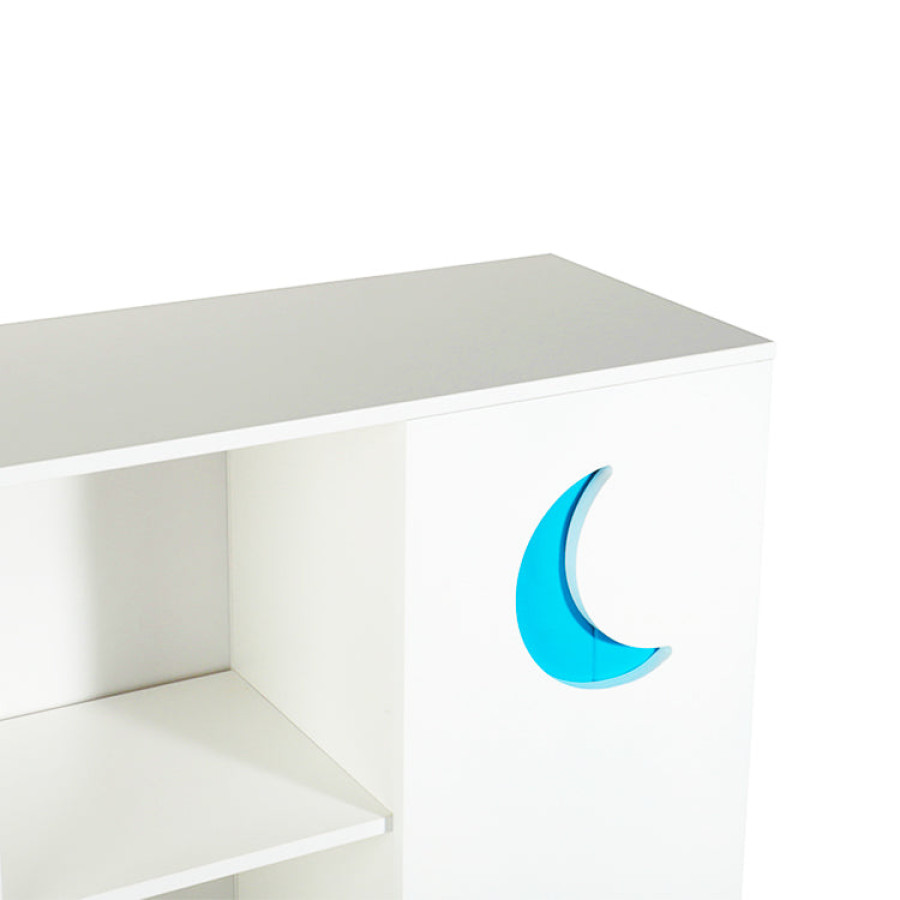 Детски цветен органайзер за съхранение с кутии и рафтове