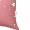 Детски пуф лежанка розов барбарон Little Star със звезди 100% памук 127x81x76 см