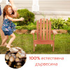 Детски дървен стол шезлонг Adirondack
