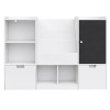 Детски органайзер за играчки масивно дърво и MDF 140x51x80 см