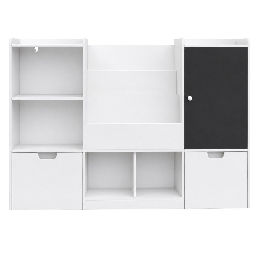 Детски органайзер за играчки масивно дърво и MDF 140x51x80 см