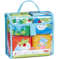 Четири бебешки кубчета с картинки в торбичка Четири бебешки кубчета с картинки в торбичка