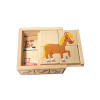 Дървени пъзели Ферма в кутия 6 броя