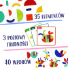 Дървен пъзел Монтесори 55 части 3+ години
