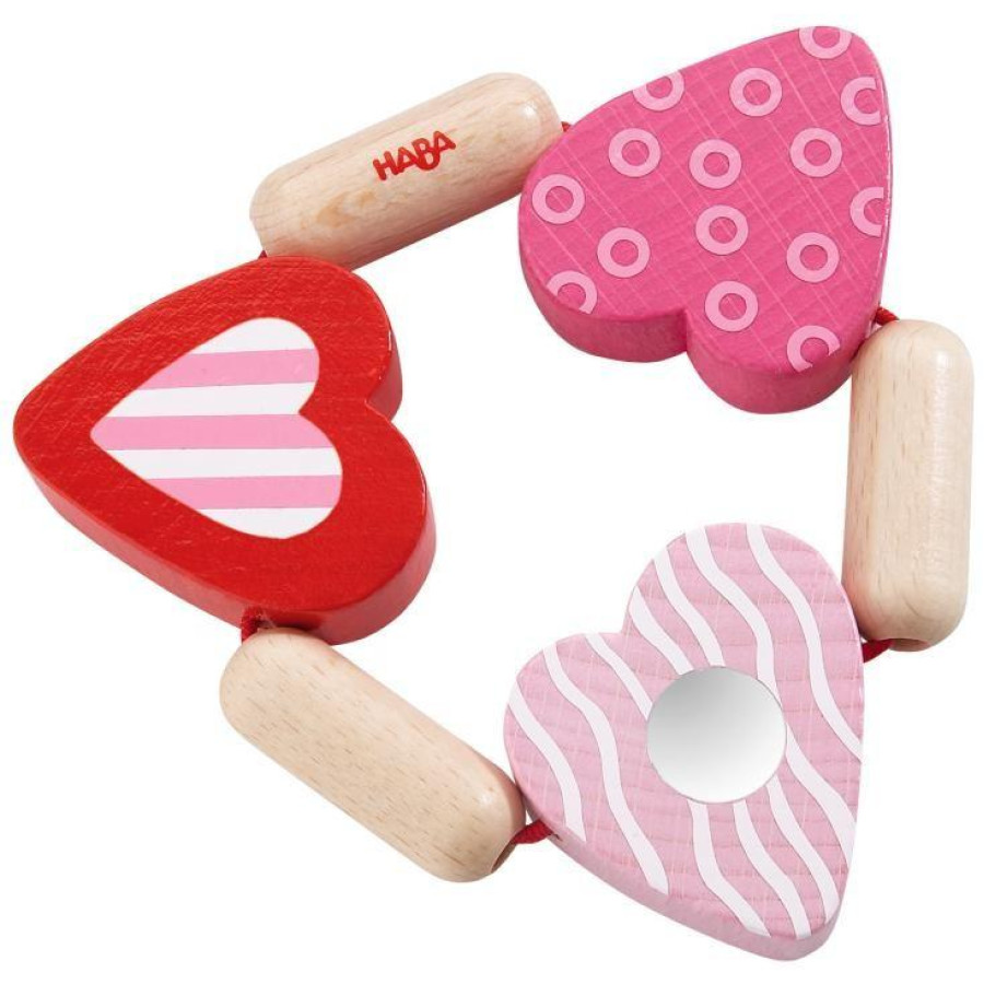Бебешка дървена играчка Hearts Бебешка дървена играчка Hearts