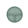 Чиния с отделения и вакуумно дъно Platinum Silicone Sage