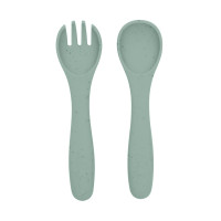 Сет вилица и лъжица Platinum Silicone Sage
