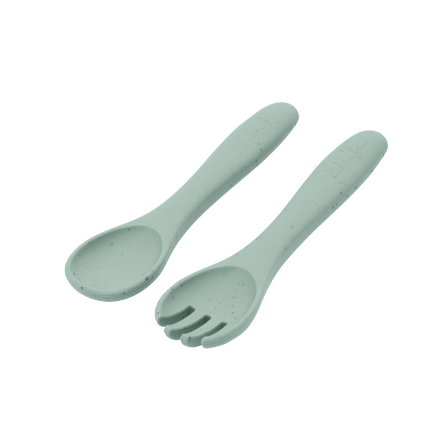 Сет вилица и лъжица Platinum Silicone Sage