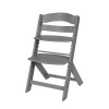 Дървен стол за храненe Nordy Dark Grey