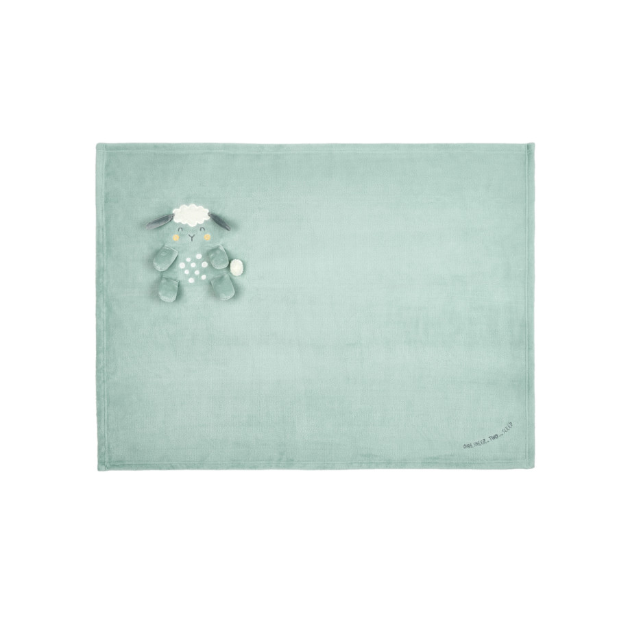Бебешко одеяло с 3D бродерия Sleepy Sheep
