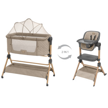 2в1 Мини кошара + стол за хранене Sleat Me Beige