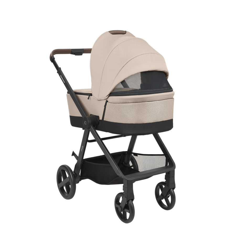 Комбинирана количка 3в1 с кош за новородено Mia Beige