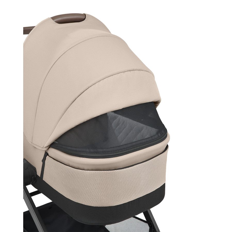 Комбинирана количка 3в1 с кош за новородено Mia Beige