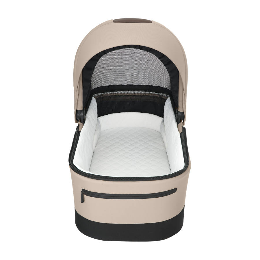 Комбинирана количка 3в1 с кош за новородено Mia Beige