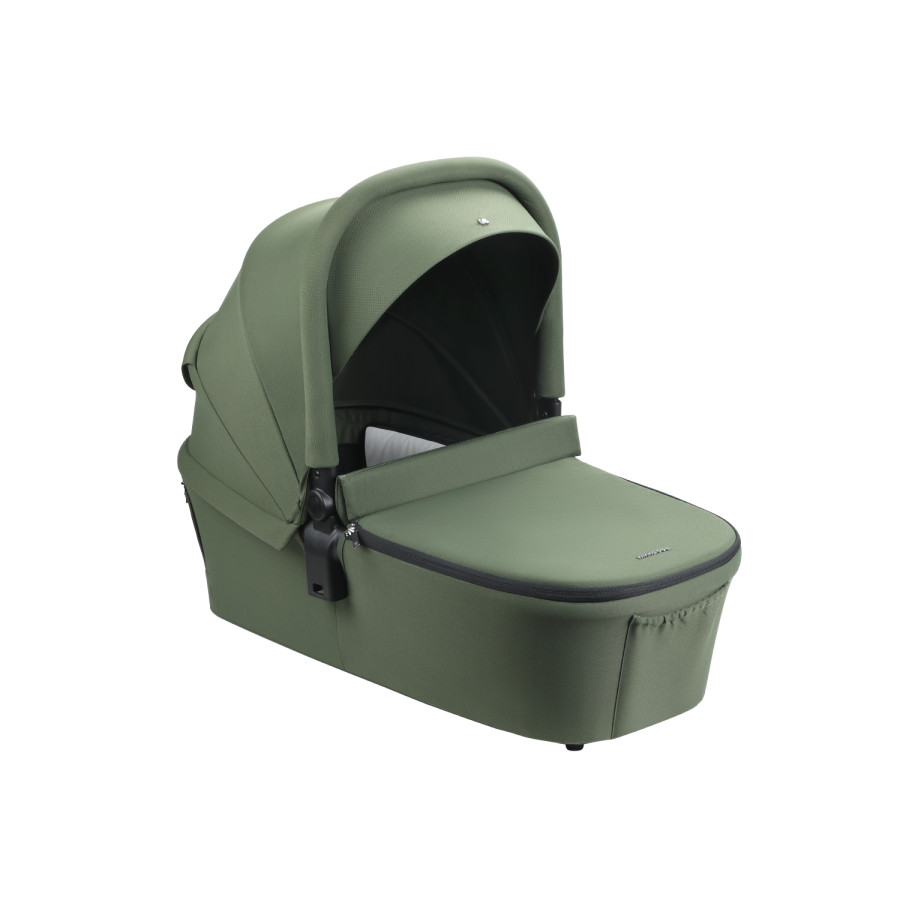 Комбинирана количка 2в1 с кош за новородено Kara Army Green 2025