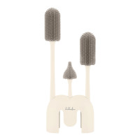 Сет силиконови четки за шишета 3 бр с поставка Platinum Silicone Sand