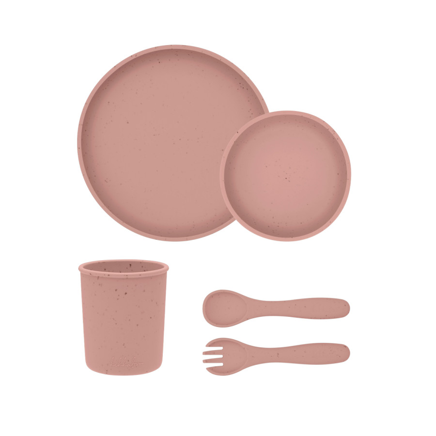 Сет за хранене 5 части Platinum Silicone Blush