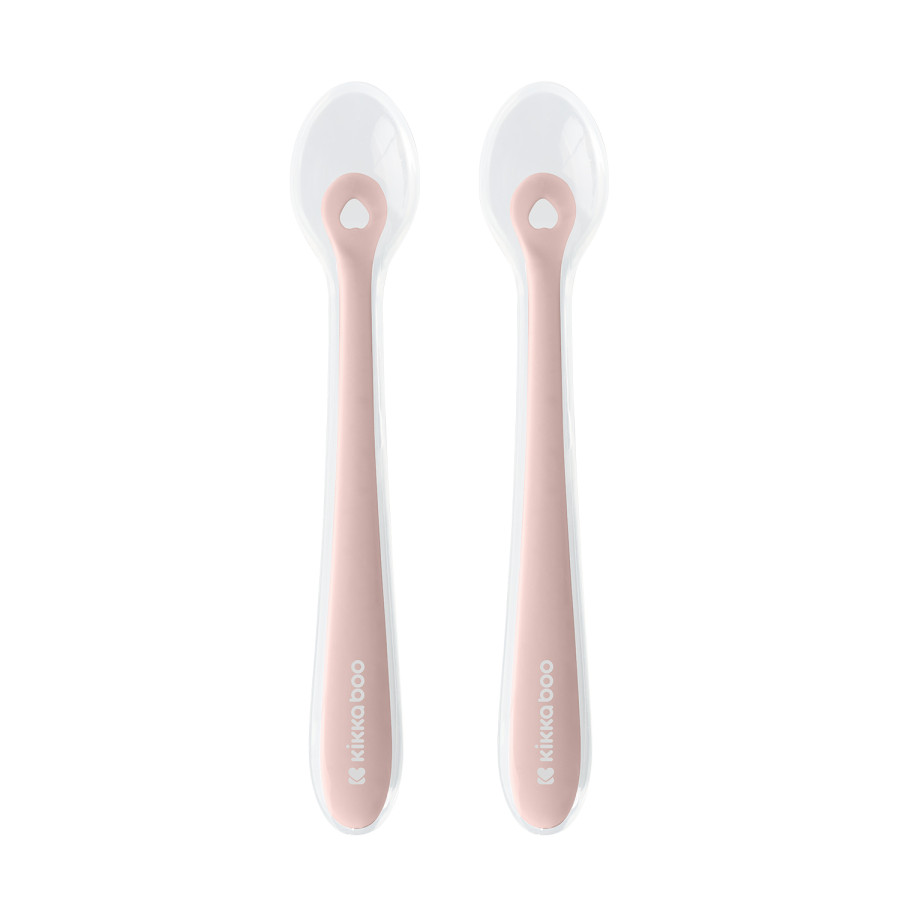Детски лъжици силиконови в кутия 2бр Blush