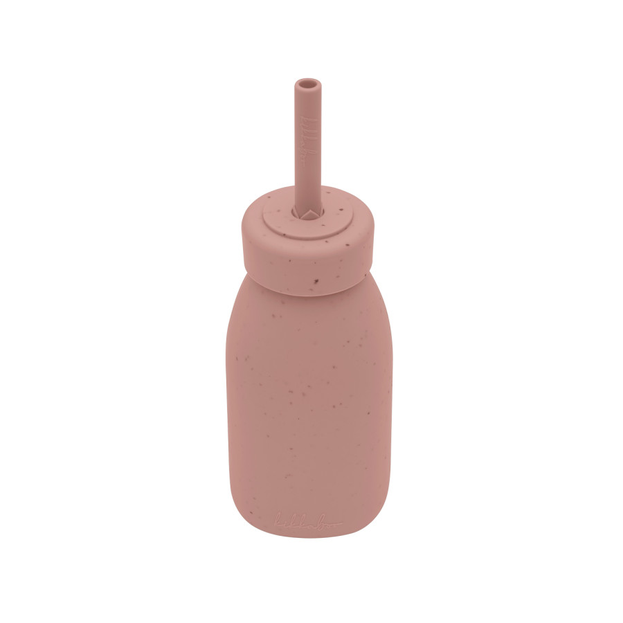 Шише със сламка Platinum Silicone Blush
