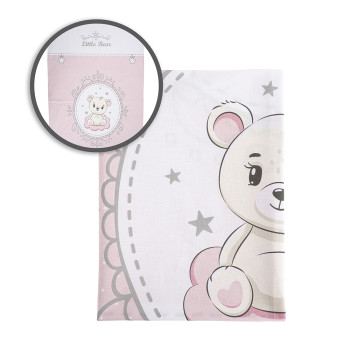 Детски чаршаф 150/100см Pink Bear