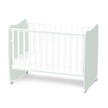 Легло с люлка Stars 60/120 см White and Milky Green