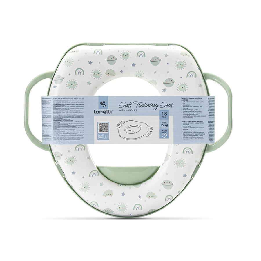 Мека приставка с дръжки Planets Green