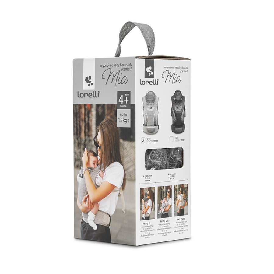 Бебешка ергономична раница / кенгуру Mia Grey