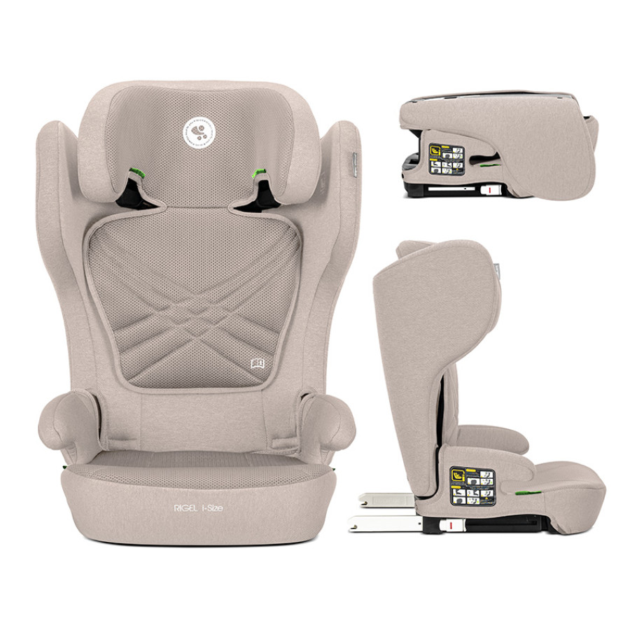 Сгъваем стол за кола Rigel Beige i-Size Isofix 100-150 cm