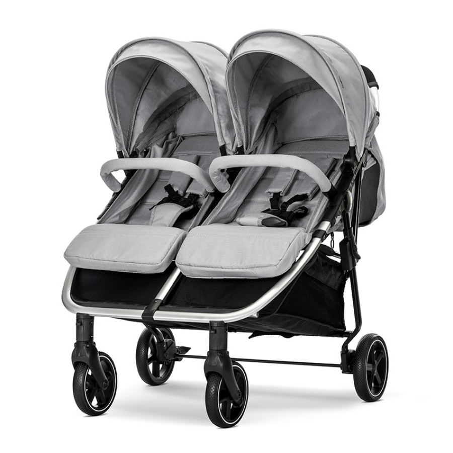 Детска количка за близнаци Duo Grey до 22 кг