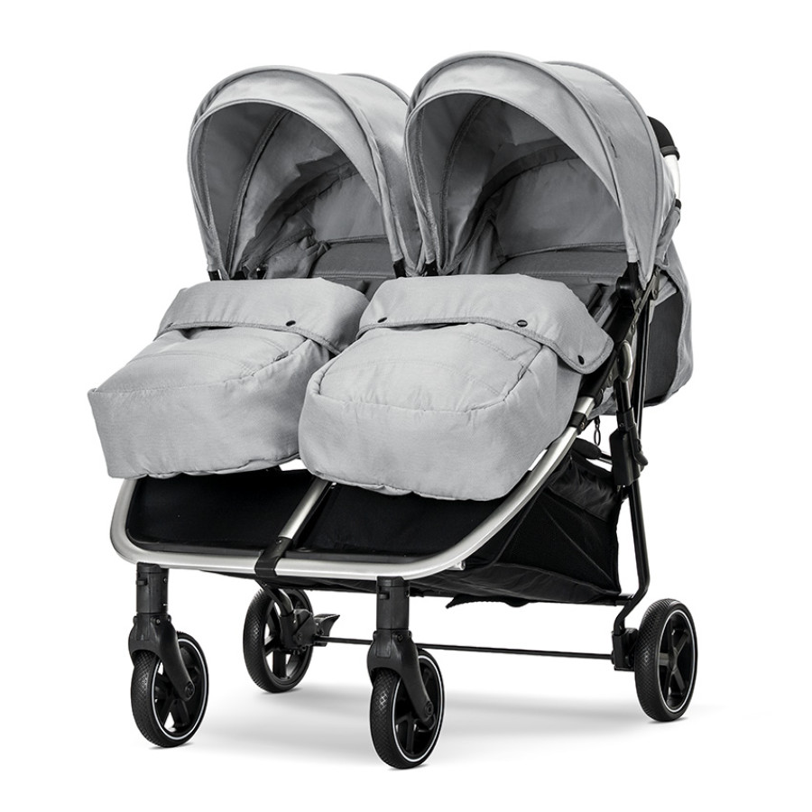 Детска количка за близнаци Duo Grey до 22 кг