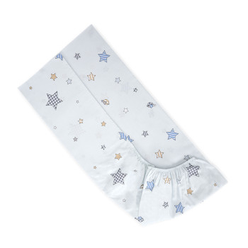 Чаршаф с ластик 60/120 см (15 см борд) Bear with Swing син