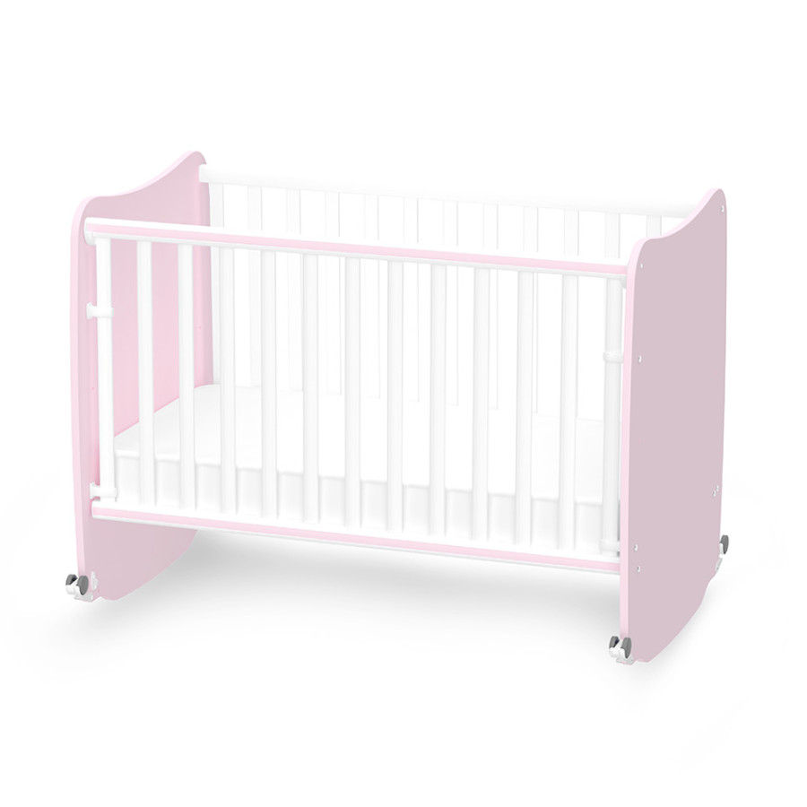 Легло с люлка Stars 60/120 см White and Orchid Pink